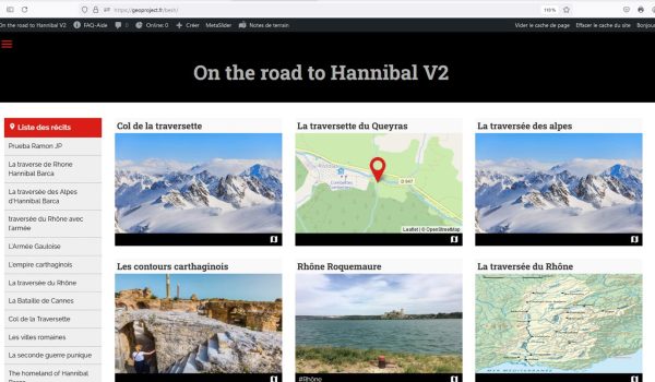 Hannibal’s Road cartographic narrative: a dream that will become reality