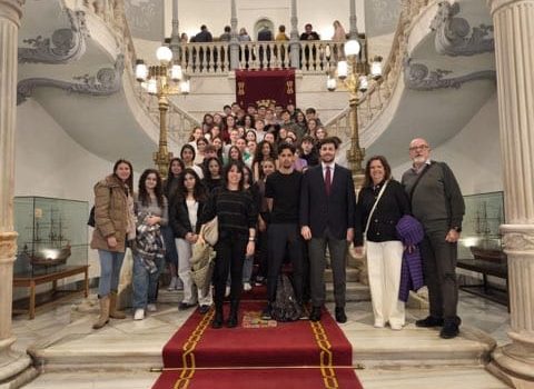 French ambassador school François Raspail on mobility at the San Vicente de Paul College in Cartagena